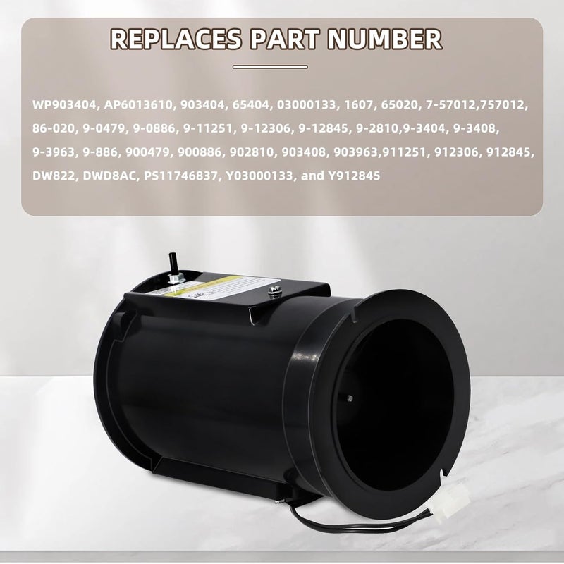 Criditpid 903404 621787 HVAC Furnace Draft Inducer Blower Motor Replacement Parts for Nordyne M1MB-070A-BW, Nortek, Intertherm Furnace. - Image 3